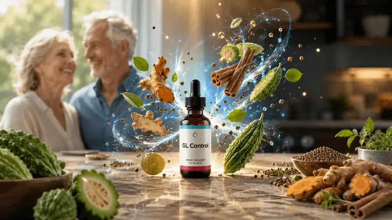 GL Control liquid tincture bottle with natural botanical ingredients for blood sugar support